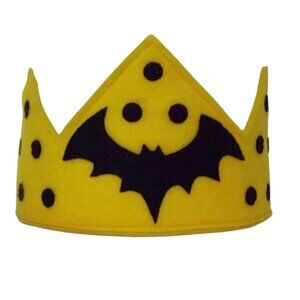 Bat Halloween Crown , Bat Costume, Black Bat, Party Felt Crown, Felt Party Hat,
